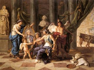 Allegory on the Installation of the Museum in the Grande Galerie of the Louvre
