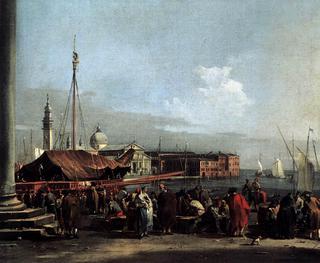 The Market at the Molo with the View of San Giorgio Maggiore