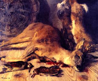Still LIfe with Deer, Hare and Woodcock