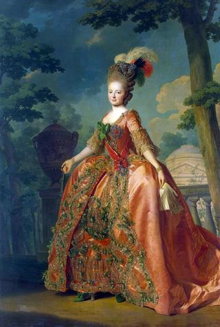 大公爵夫人玛丽亚·菲奥多罗夫娜的肖像（18岁）