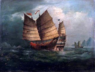 中国帆船，1850年