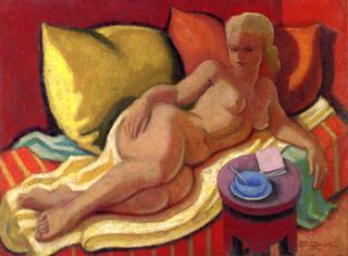 Reclining Nude on a Sofa