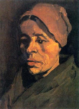 Head of Peasant Woman with a Brownish Hood