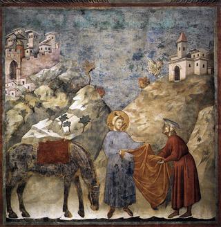 Legend of Saint Francis: 2. Saint Francis Giving his Mantle to a Poor Man