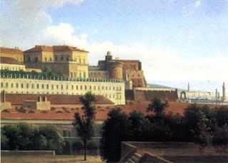 The Palazzo Reale and the Harbor, Naples