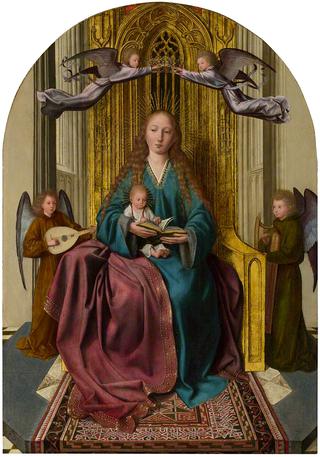 The Virgin and Child Enthroned with Four Angels