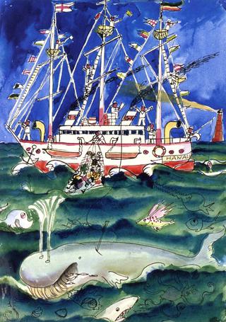 Picture Book for 'Muggeli' 03 (Fishing Boat with Whale)