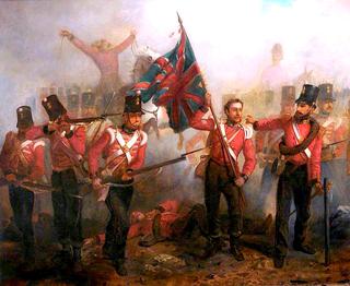 Sergeant Luke O'Connor Winning His VC at the Battle of the Alma, 20th September 1854