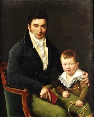芭比家族成员及其儿子的画像