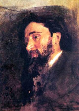 Portrait of V. M. Garshin.