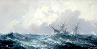 A Ship in a Stormy Sea