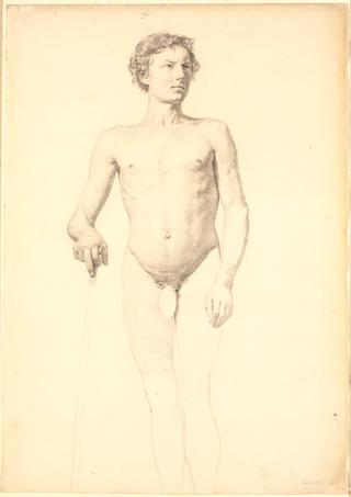 Male Nude Standing (study)