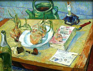 Still Life with a Plate of Onions