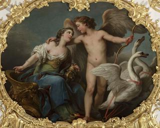 Cupid and Psyche in a Chariot