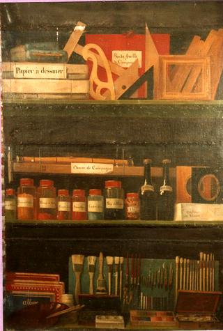 Artist's Materials in a Cupboard