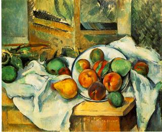 Table, Napkin and Fruit