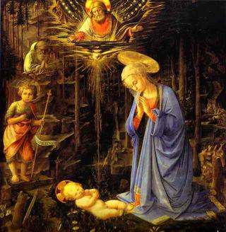 The Adoration, with the Infant Baptist and St. Bernard
