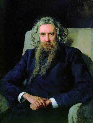 哲学家弗拉基米尔·索洛维约夫画像