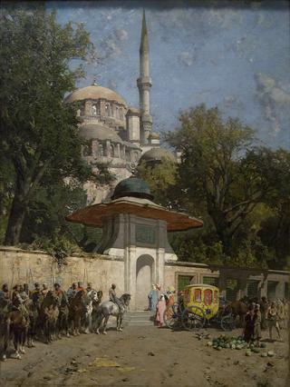 The Mosque of Sultan Achmet, Constantinople