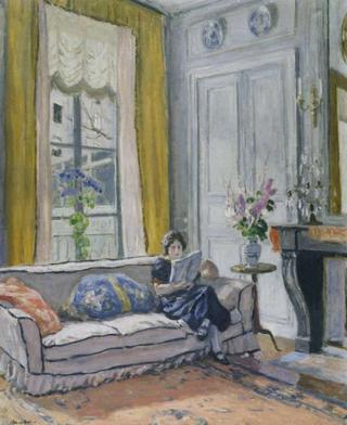 Interior, Woman Reading