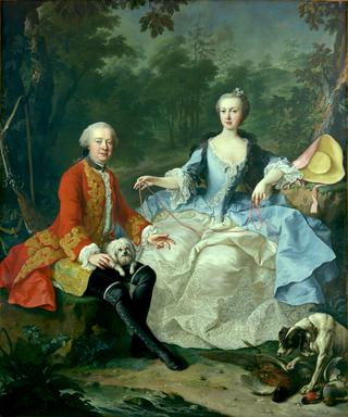 贾科莫·杜拉佐伯爵和他的妻子欧内斯汀·阿洛西娅·昂纳德·冯·魏森沃尔夫