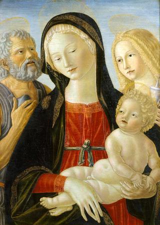 圣母子与圣徒哲罗姆和抹大拉的马利亚