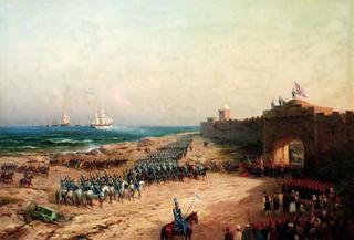 Surrender of the Turkish Fortress to Russian Forces