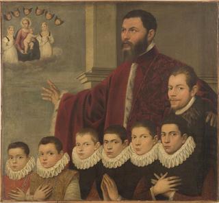一位威尼斯参议员和他家族男性成员的画像