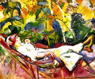 Woman in a Chaise Lounge