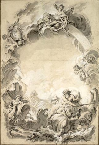 'Quos Ego', Frontispiece of the Allegorical Tomb of Sir Cloudesley Shovell