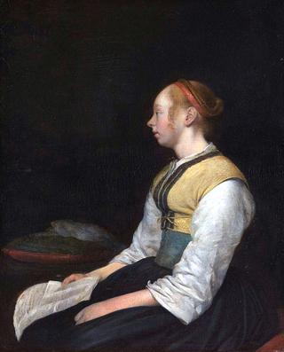 Seated Girl in a Peasant Costume