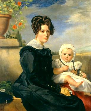 纳韦兹夫人和她的儿子的肖像