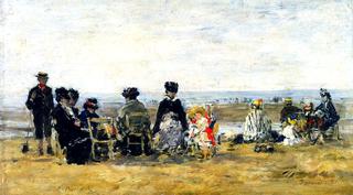 Trouville, a Family on the Beach