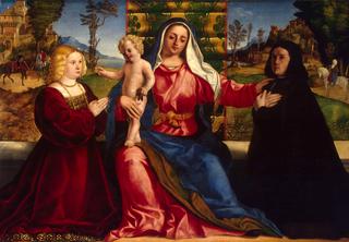 Madonna and Child with Donors