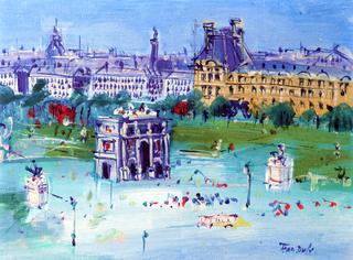 The Tuileries Garden and the Arc de Triomphe du Carrousel