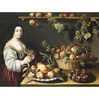 Still life with young maid