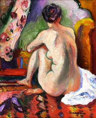 Seated Nude from Behind