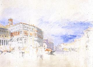 On the Grand Canal near the Rialto, with the Fabbriche Nuove...