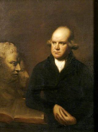赫伯特·克罗夫特牧师爵士和塞缪尔·约翰逊的半身像