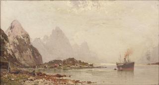 A village near a fjord