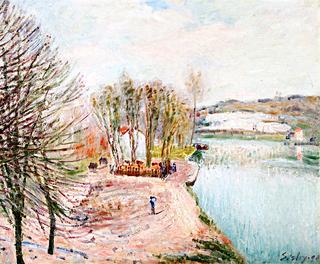The Loing at Moret, Autumn