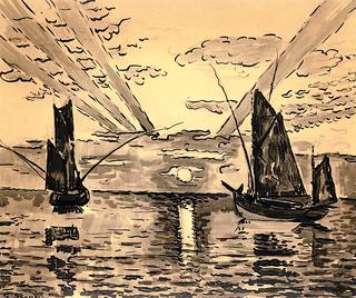 Tuna Boats, Sunset, Croix