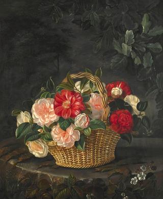 Roses in the basket
