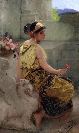 Girl with a Flower