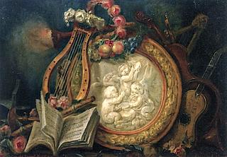 Still Life with Lyre and Plaque