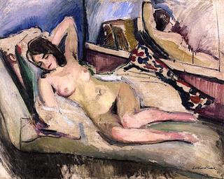 Reclining Nude with Mirror