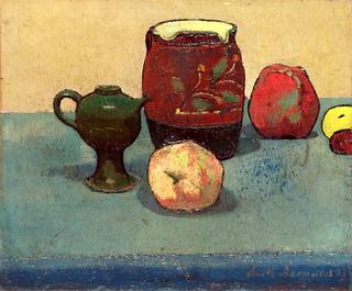 Still Life with Stone Jar and Apples