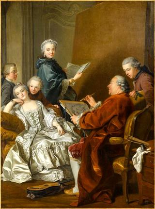 Carle van Loo et sa famille