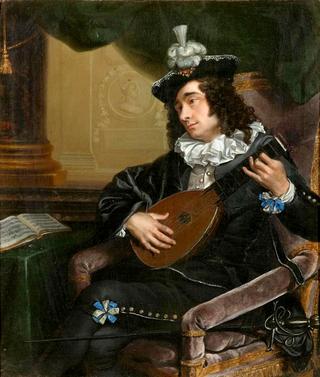 Portrait of a lute player