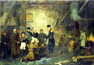 1824年亚历山大一世参观乌拉尔工厂